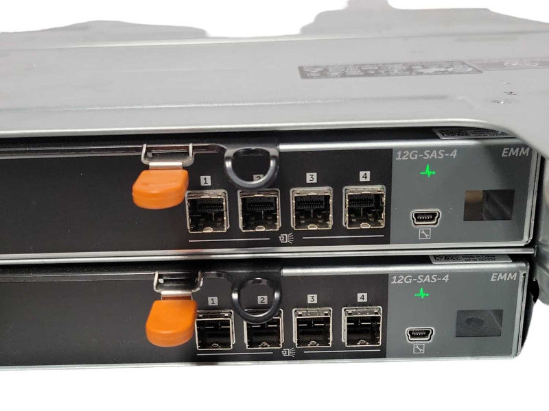 Dell SC400 Storage Array 12 X 3.5\\" Bays w/ 2x PSU, 2x 12G-SAS-4, 10x Trays _