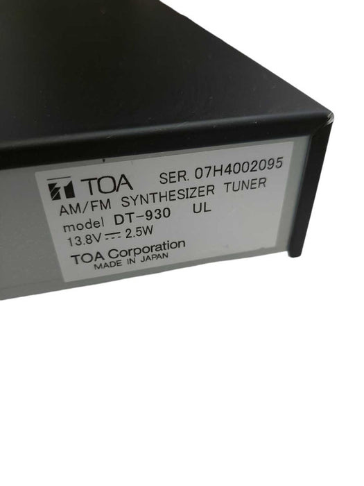 Toa AM/FM Synthesizer Tuner DT-930 =