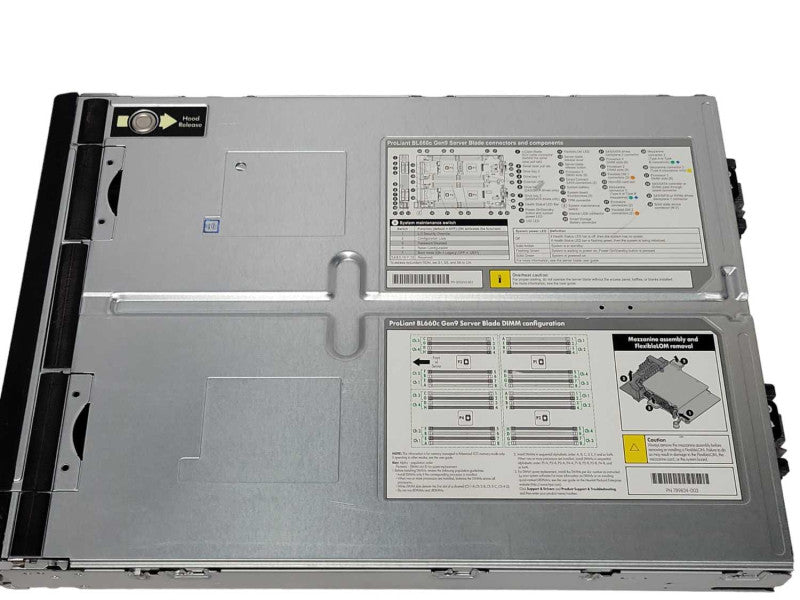 HP ProLiant BL660c Gen9 Blade with 4x Xeon E5-4627v3 CPUs, No RAM/HDD, SEE Q_