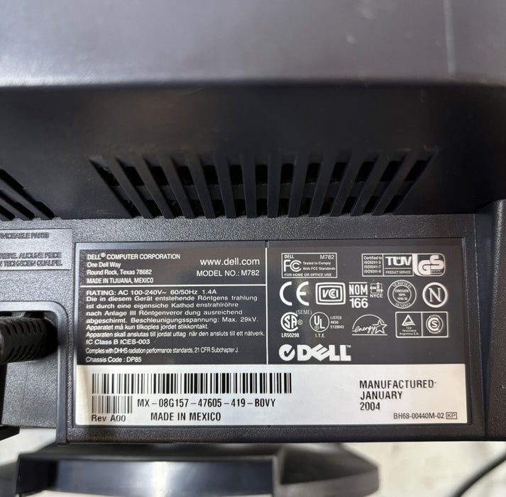 Dell M782 17\\" CRT VGA Computer Monitor Flat Screen