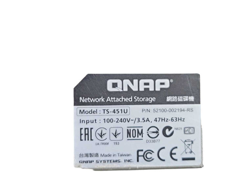 QNAP NAS Storage TS-451U 4x 3.5\\" Bays NAS Server - No HDD/Tray, READ _