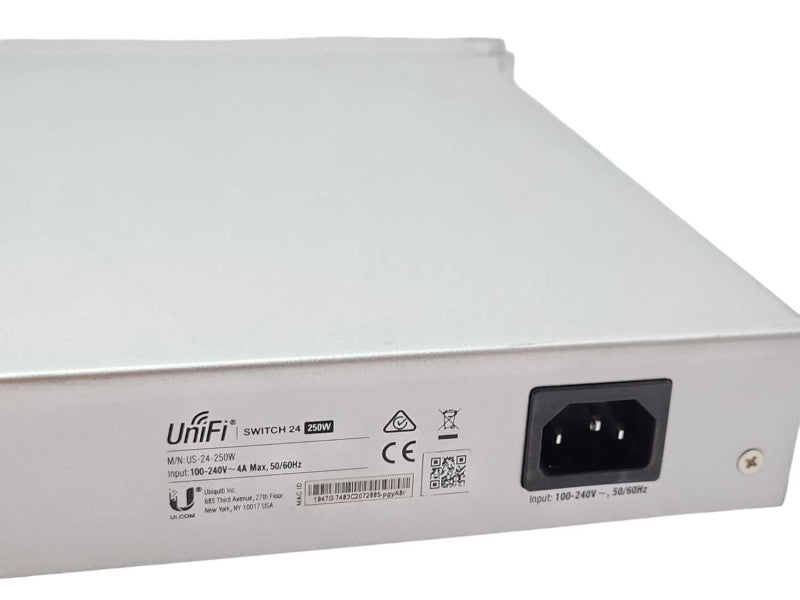 Ubiquiti Networks UniFi Switch 24 250W 2-SFP Ports US-24-250W Switch, READ _