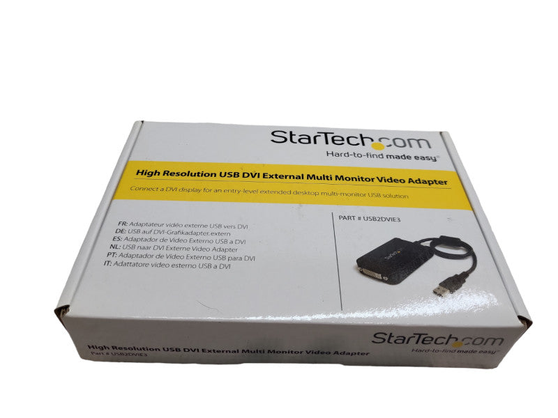 StarTech High Res USB DVI External Multimonitor Video Adapter, new Q&