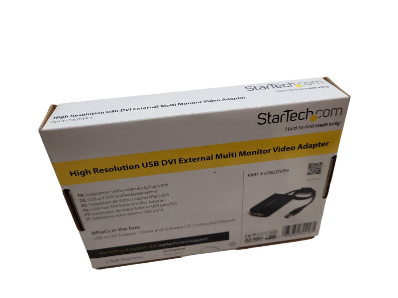 StarTech High Res USB DVI External Multimonitor Video Adapter, new Q&