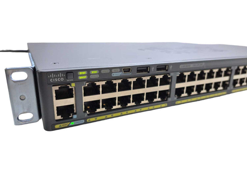 Cisco WS-C2960X-48TD-L | 48 Port Gigabit Switch | 2x 10G SFP+ UpLink )