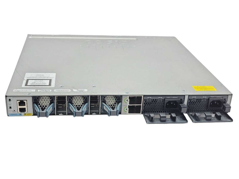 Cisco WS-C3850-24T-E 24-Port  Gigabit Switch, 2x PSU, C3850-NM-4-1G Q_