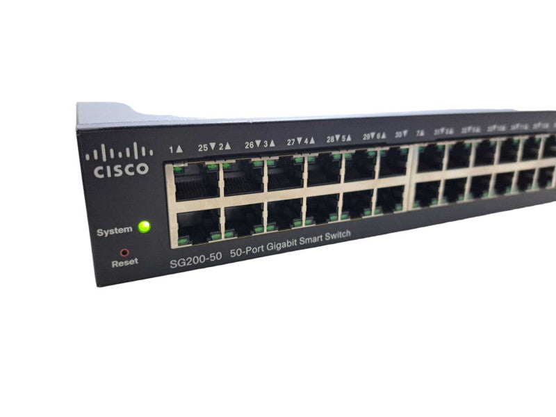 Cisco SG200-50 | 50 Port Gigabit Smart Switch | 2x SFP )