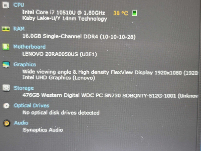 Lenovo ThinkPad E14 | I7-10510U| 16GB DDR4| 512GB SSD Î²
