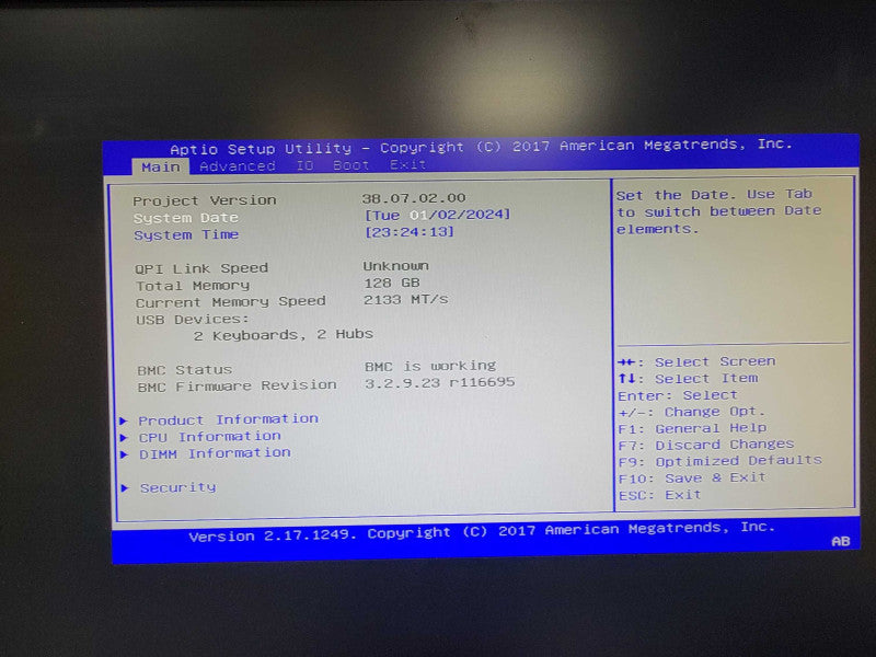 Sun Oracle Database Appliance X5-2 1x Xeon E5-2630v4, 128GB DDR4 9361-8i _