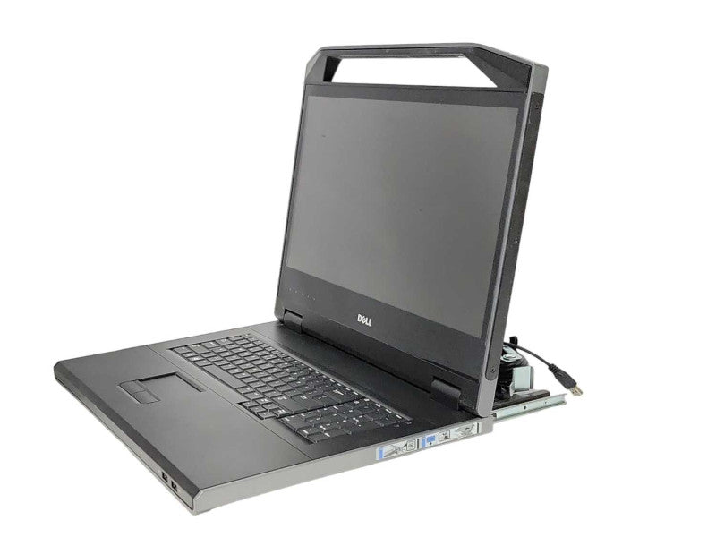 Dell 18.5\\" WXGA 1U KVM Rackmount LED Console w/ Cables 0C0NNT _