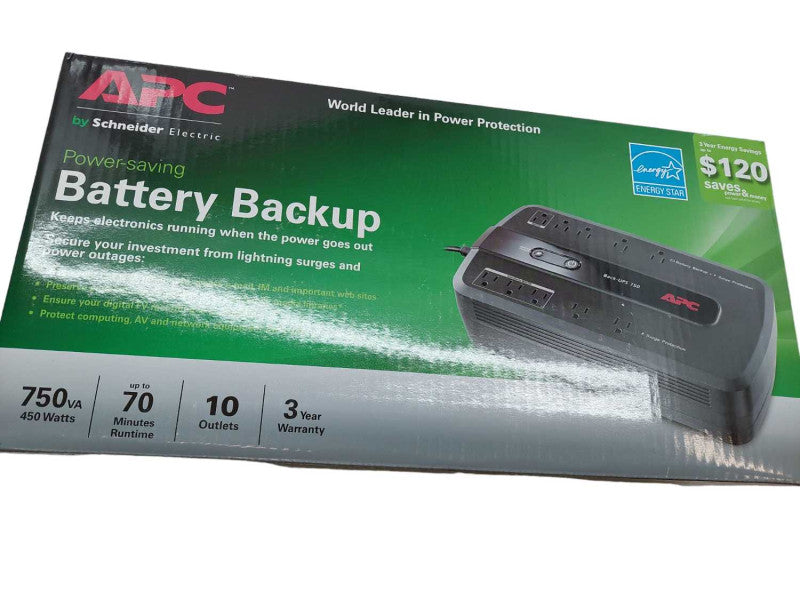 APC Power Saving Battery Backup Model: BE750G Qâ