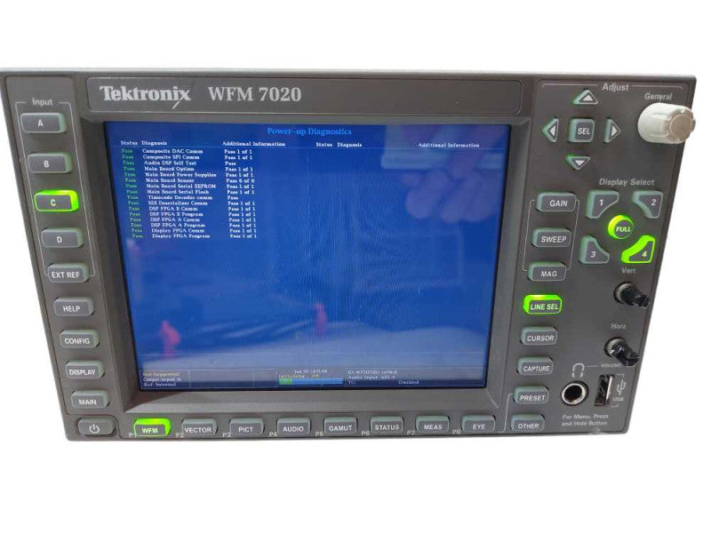 Tektronix WFM Waveform Monitor OPT: SD HD CPS EYE AD PH =