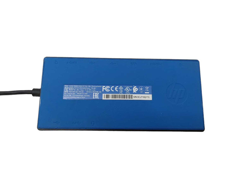 HP Elite USB-C Docking Station Model: TPA-B01with USB to USB-C Connector â