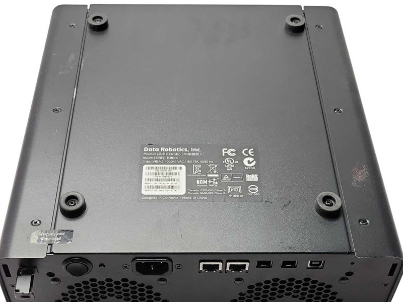 Data Robotics Drobo B800i 8-Bay 2x iSCSI USB type B NAS/DAS 4x 1TB HDDs READ _