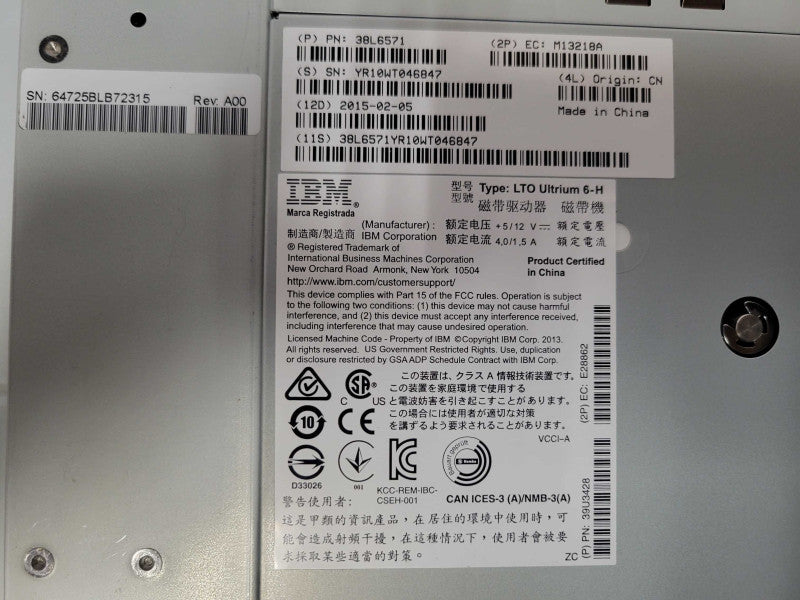 Overland Storage NEO-S-Series LTO6 SAS 1U Tape Drive, READ _