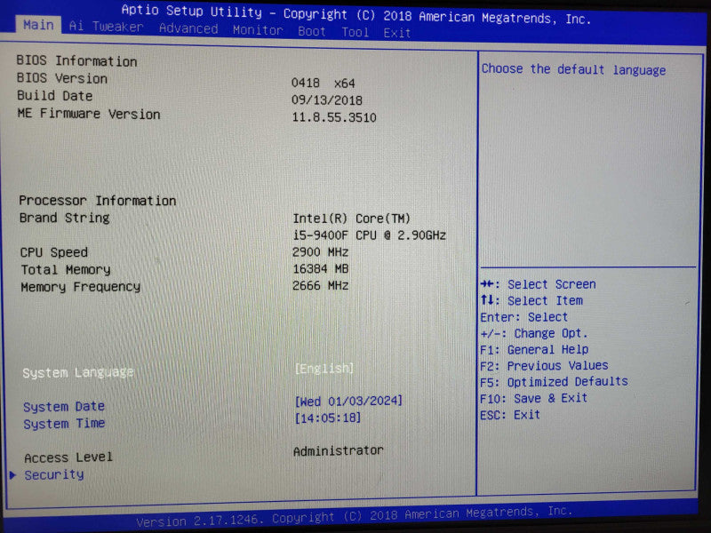 Custostom Desktop i5-9400F @ 2.9GHz 16GB DDR4 500GB NVme $
