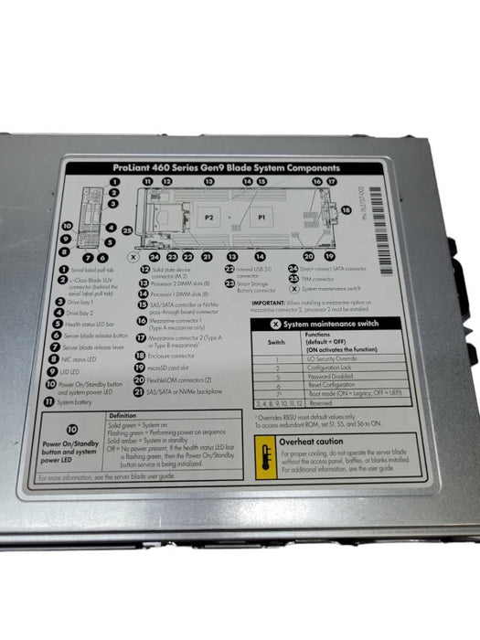 HP ProLiant 460 Blade - Xeon E5-2640 v4 | NO RAM | NO HDD/Caddies Q%\t %