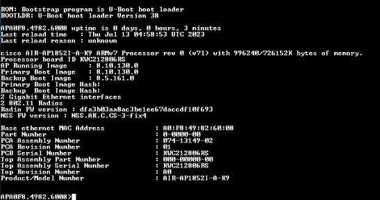 Cisco AIR-AP1852I-A-K9 | Dual Band AC Wireless Access Point | Factory Reset Q)