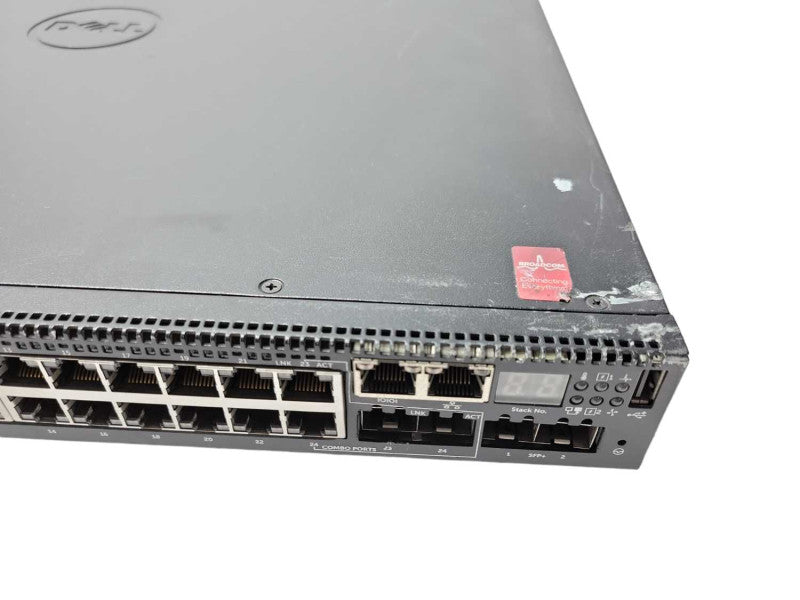 Dell Networking N3024 24-Ports 2-SFP+ 10GbE Managed Network Switch, READ _