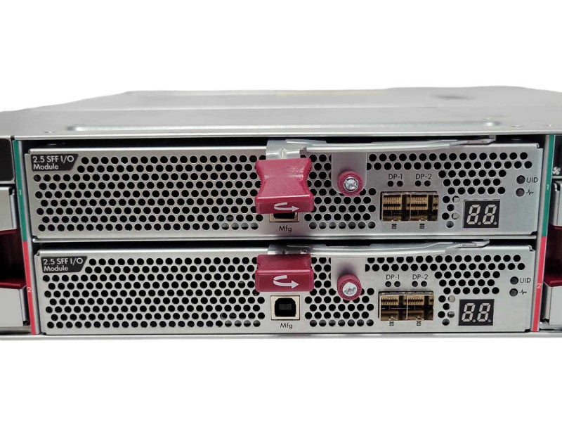 HP D3700 SAS Storage Array QW967A with 2x 2.5 SFF I/O Modules, 2x PSU _