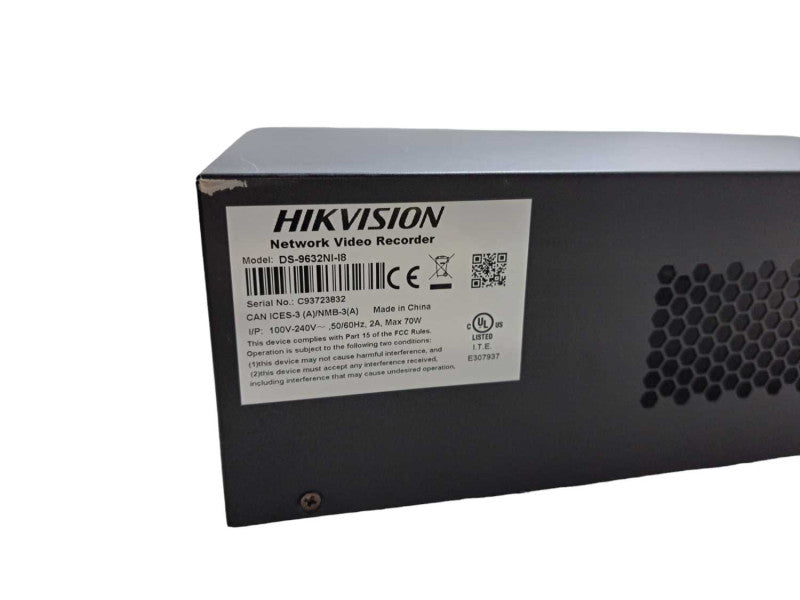 Hikvision DS-9632NI-I8 | 4K DVR/NVR 8x 3.5\\" Bays | No HDD\\'s | **PARTS** )