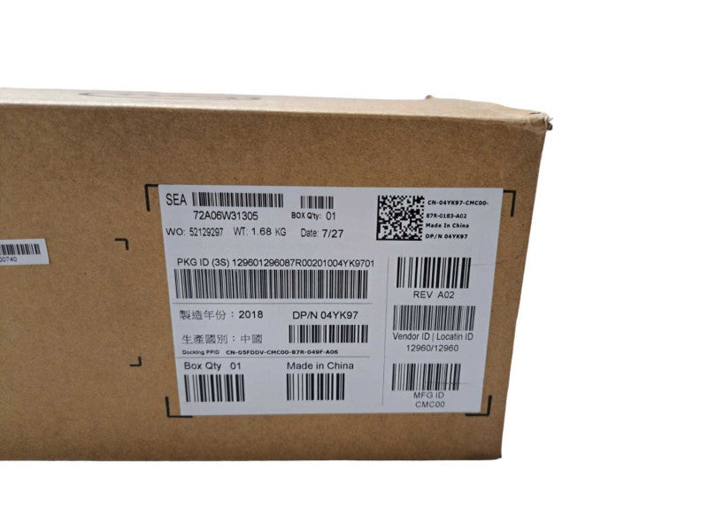 New | Dell WD15 Thunderbolt USB-C 4K Docking Station + 180W Power Adapter Q)