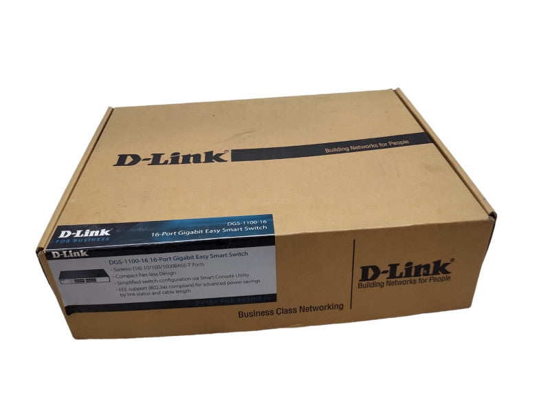 D-Link DGS-1100-16 16-Ports Rack-Mountable Gigabit Ethernet Switch &