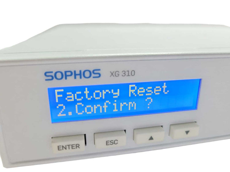 Sophos XG 310 Firewall Security Appliance, Factory reset _