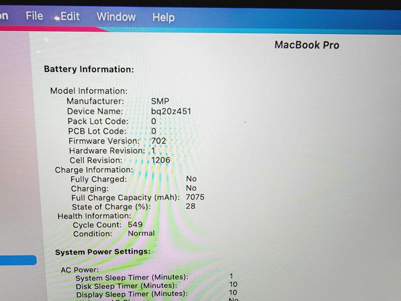 Apple Macbook Pro Retina 2014 15\\" Core i7-4770HQ @ 2.2GHz 16GB DDR3 250GB SSD (
