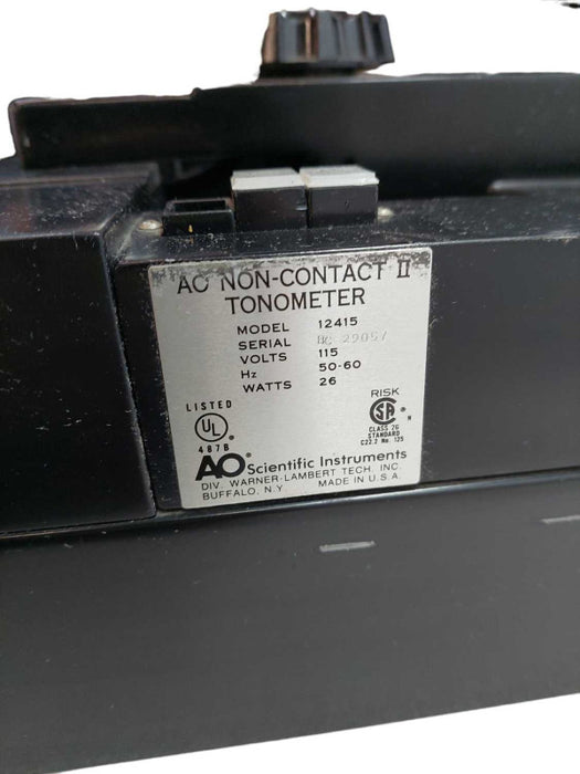 AO Scientific Instruments Non-Contact II Tonometer Model: 12415 =
