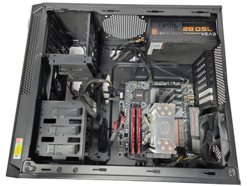 Custom/MSI Z270M Mortar PC, Core I7-7700K 4.2GHz, 32GB DDR4, 750W PSU, READ _