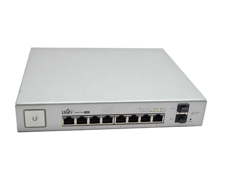 Ubiquiti US-8-150W 8-Port UniFi Switch, Managed PoE+ Gigabit, READ _