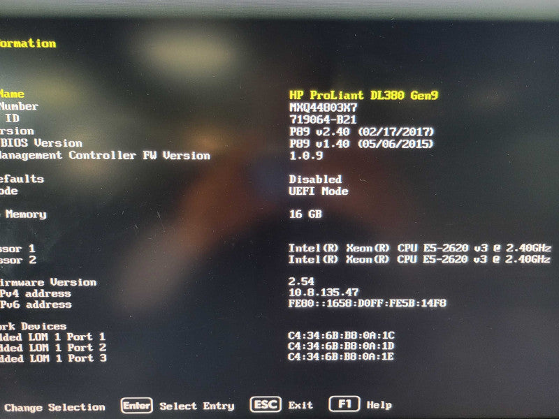 HP ProLiant DL380 Gen9 - 2x Xeon E5-2620 v3 | 16GB RAM | NO HDD | P440ar %