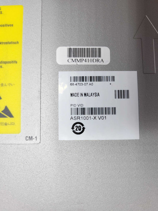 Cisco ASR1001-X Aggregation Services Router, adventerprise, 2x PSU _
