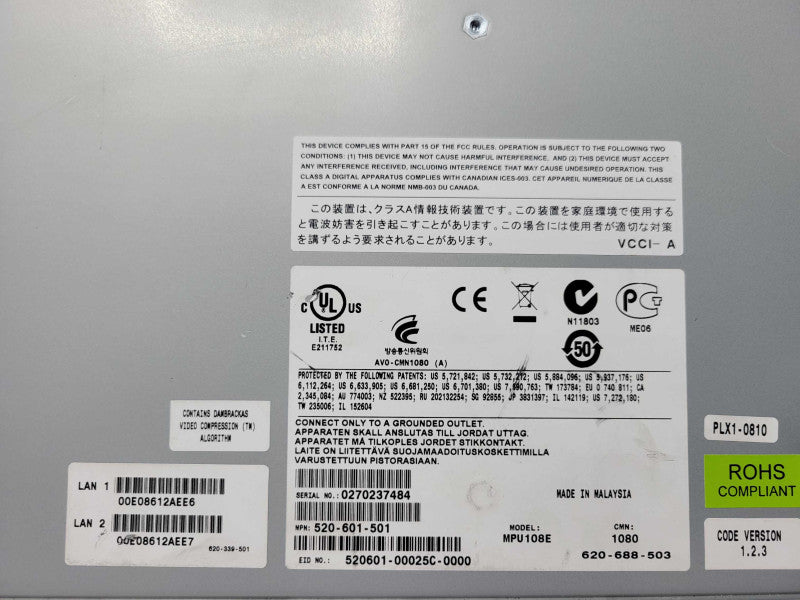 Avocent MergePoint Unity 108e 520-601-501 KVM Switch, Factory reset, READ _