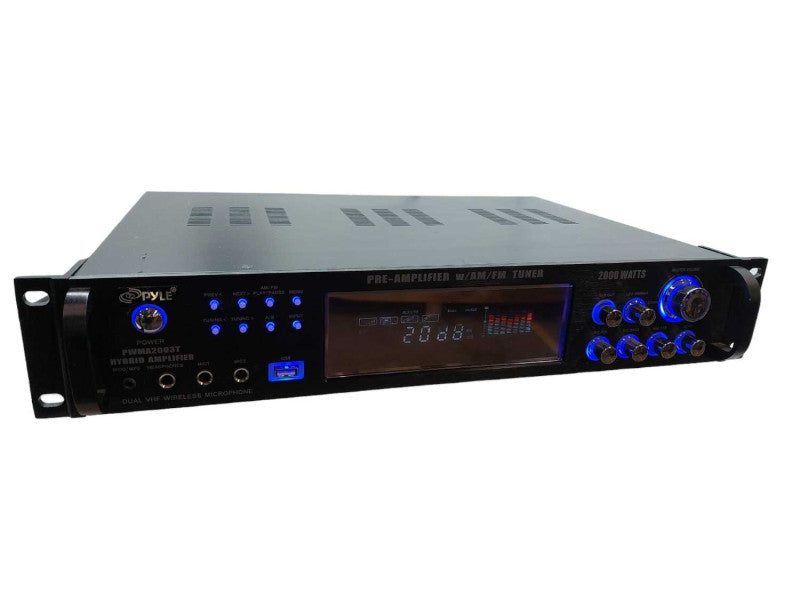 Pyle Pre-Amplifier 2000W w/AM/FM Tuner Model: PWMA2003T â
