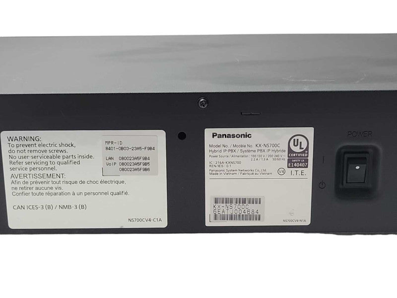 Panasonic KX-NS700C Hybrid IP-PBX System, READ _