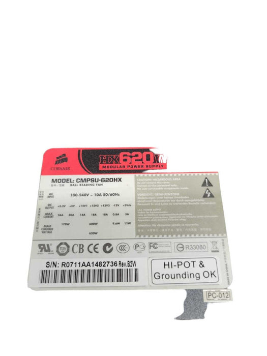 CORSAIR HX620 - 620W Semi-Modular PSU %