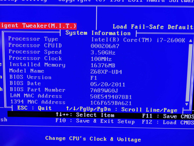 Intel Core i7-2600K | GIGABYTE Z68XP-UD4 | 16GB RAM | Waster Cooling %