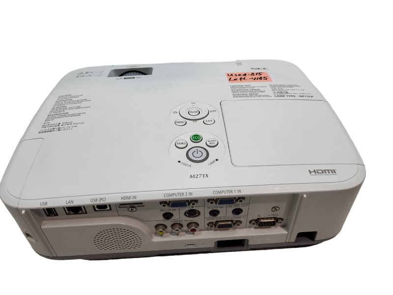 NEC NP-M271X 3LCD XGA Projector 2700 Lumens- 815 Hours &