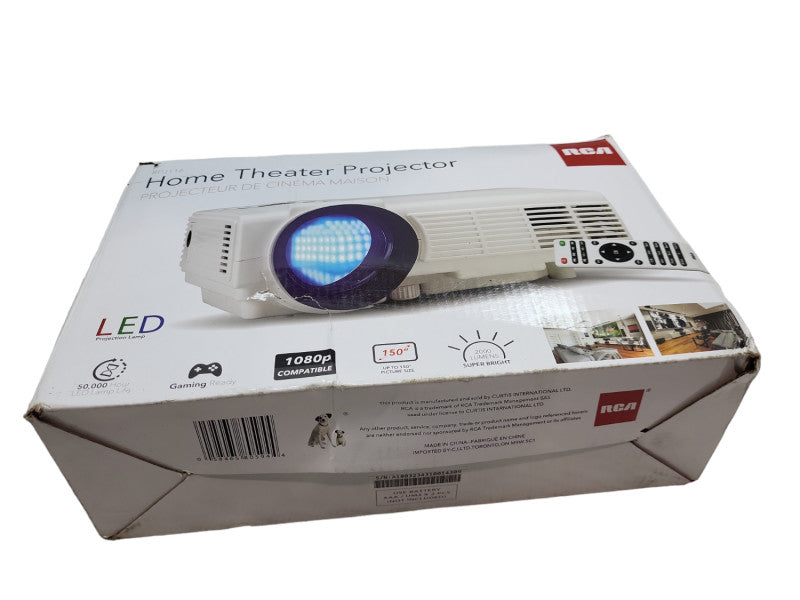RCA RPJ116 Home Theater Projector- Open box &
