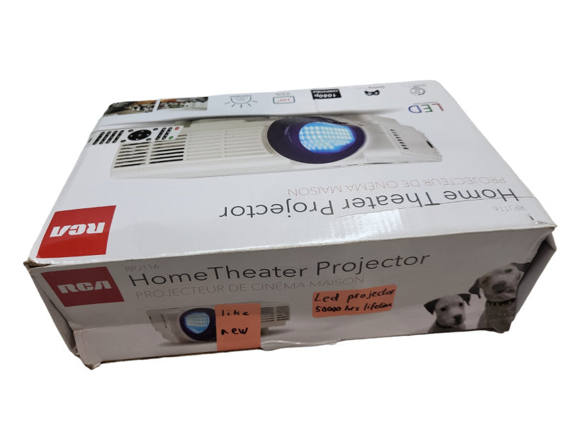 RCA RPJ116 Home Theater Projector- Open box &