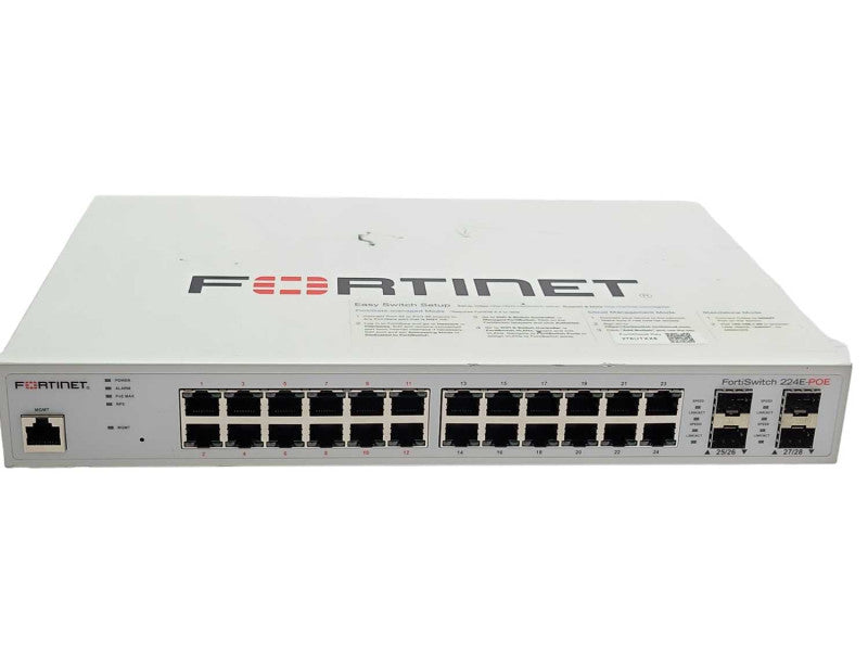 Fortinet FortiSwitch 24xGE LAN port FS-224E-P, Factory reset, READ Q_