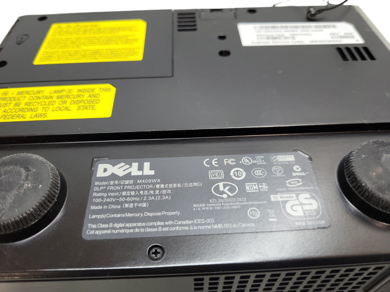 Dell M409WX Mini HDMI DLP Desktop Media Projector 756 Lamp Hours &