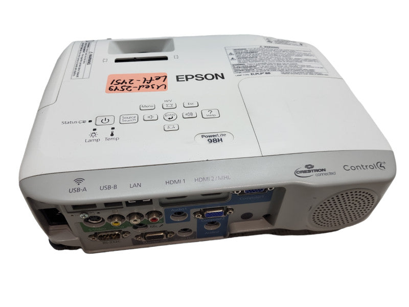 Epson H687A White Portable 100-240V 3LCD 98H Powerlite &