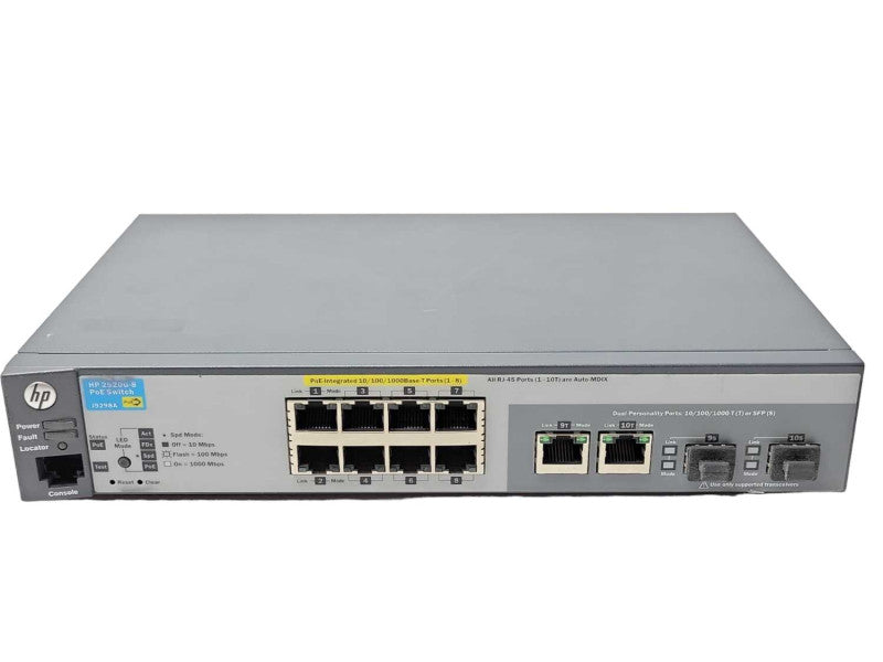 HP 2520G-8-POE J9298A 8-Ports managed switch _