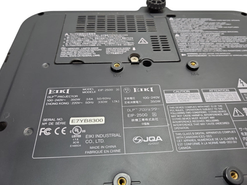 EIKI EIP-2500 Projector XGA 2500 Lumens &
