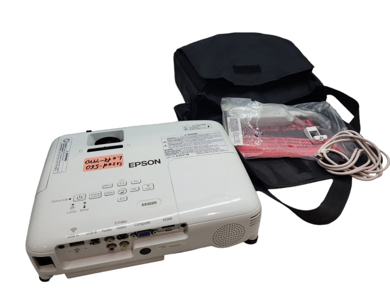 Epson LCD Projector EX3220 H552A 3000 Lumens HDMI 1080p with bag &