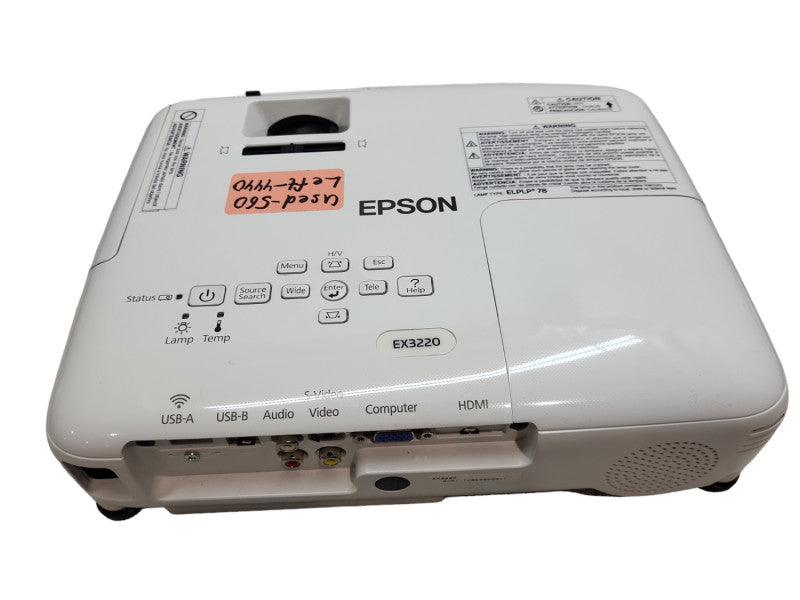 Epson LCD Projector EX3220 H552A 3000 Lumens HDMI 1080p with bag &