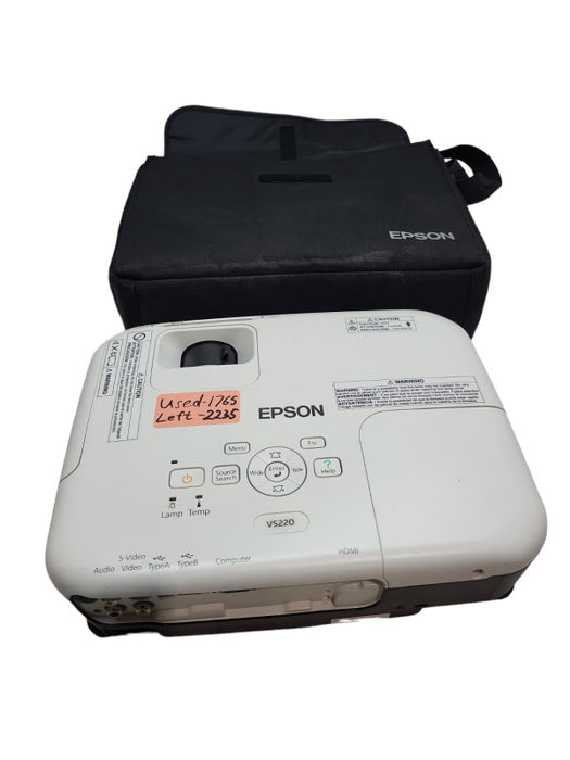 Epson VS220 3LCD Projector Portable 2700 Lumens H592A HD HDMI  &